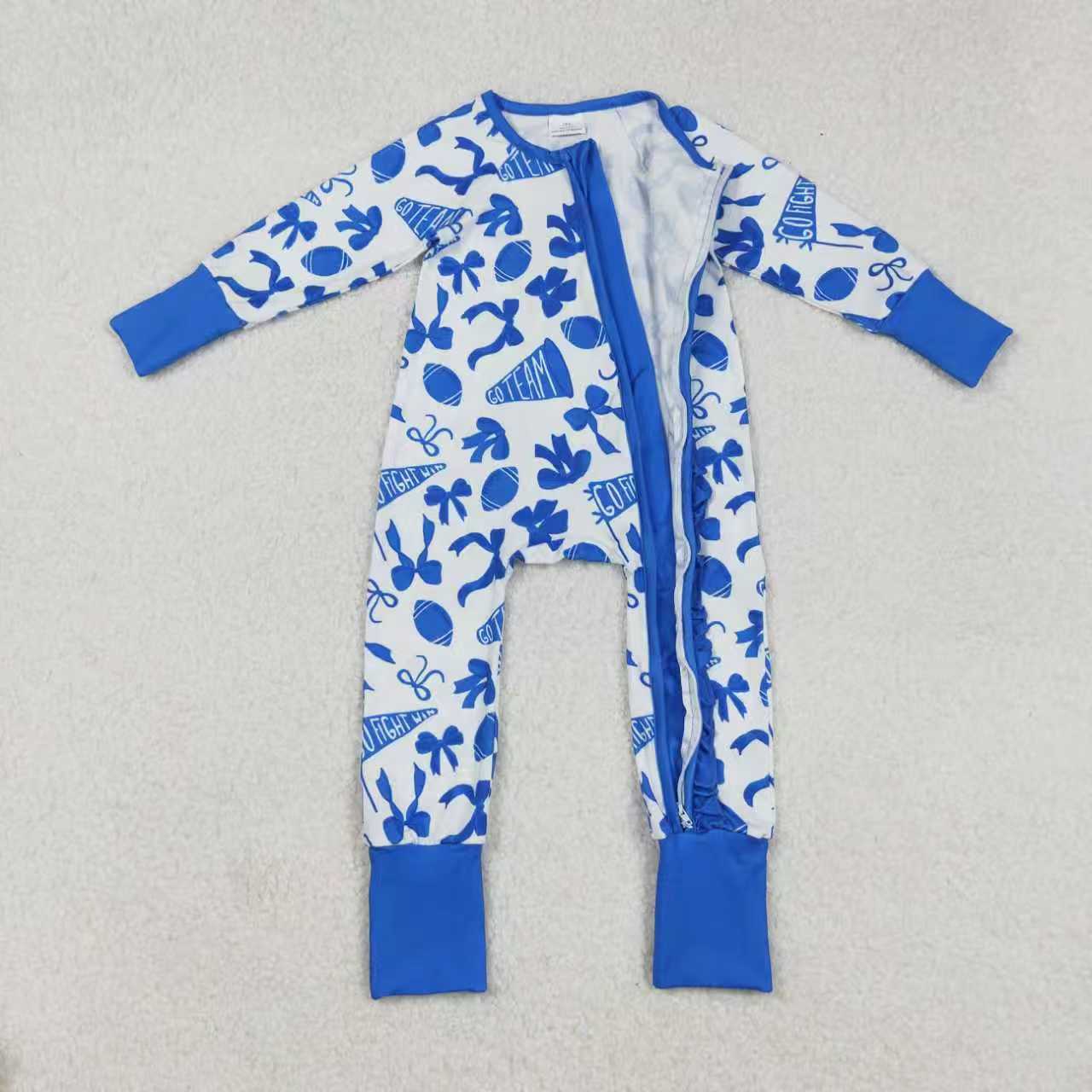 cheer go team romper RTS sibling clothes