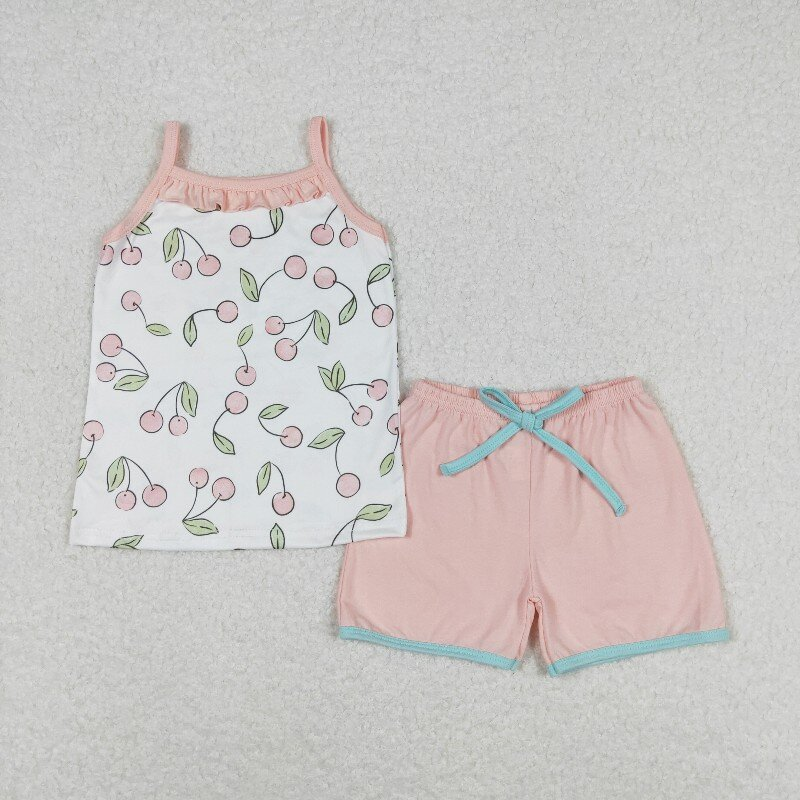 floral fruit Summer set RTS sibling clothes