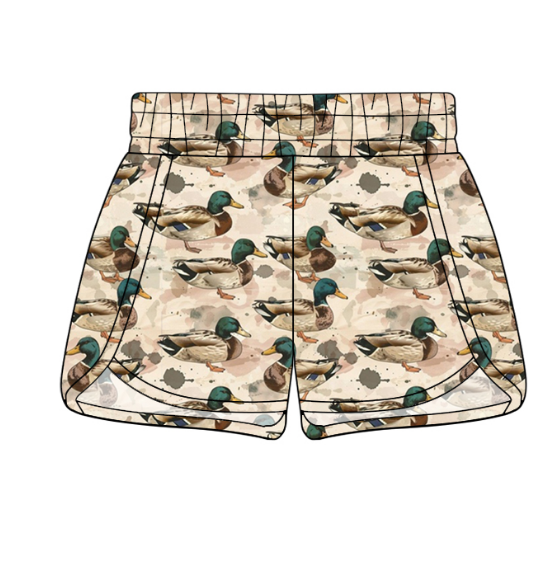 custom style mallard khaki adult shorts