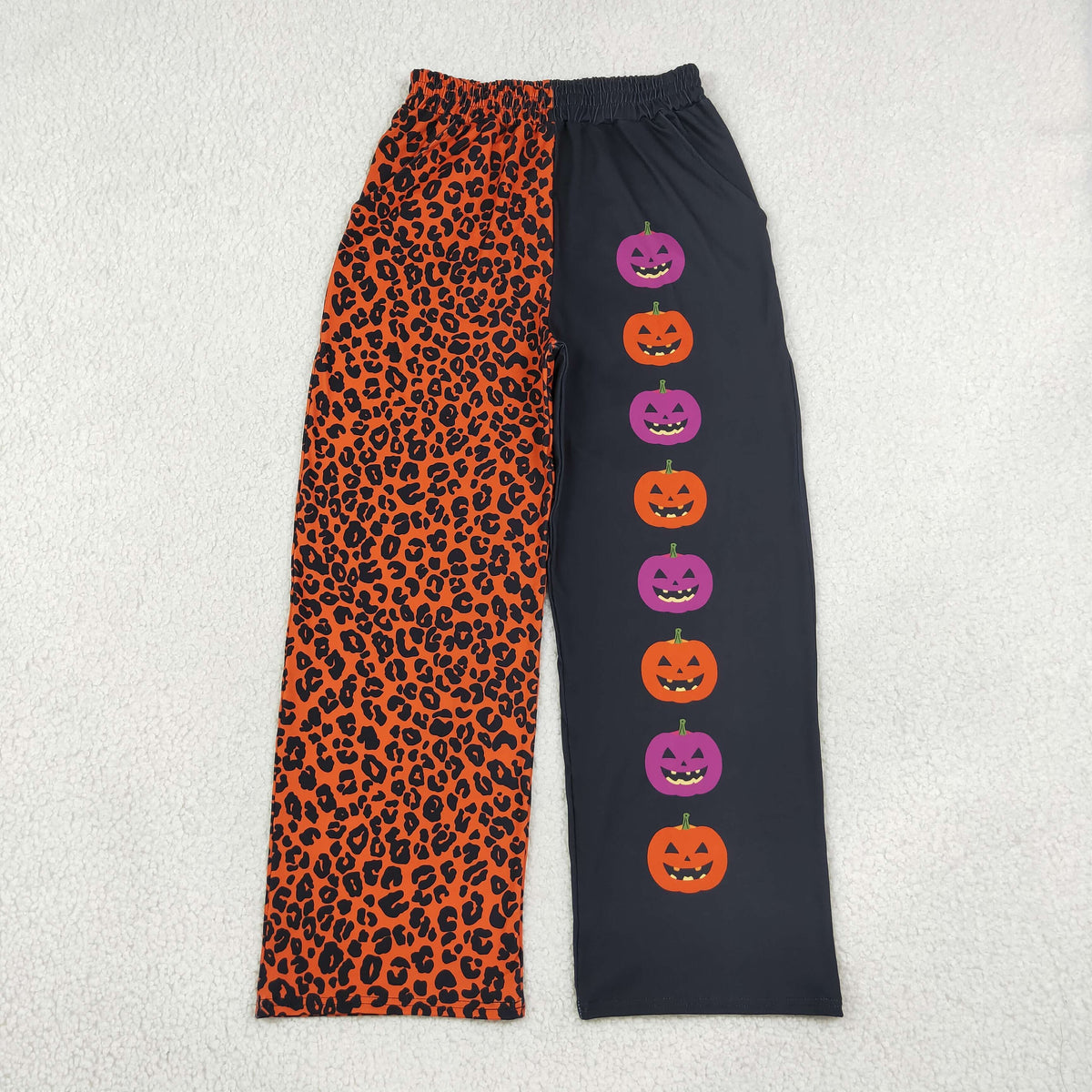 P1132 Halloween Leopard Spooky Adult Women Pants