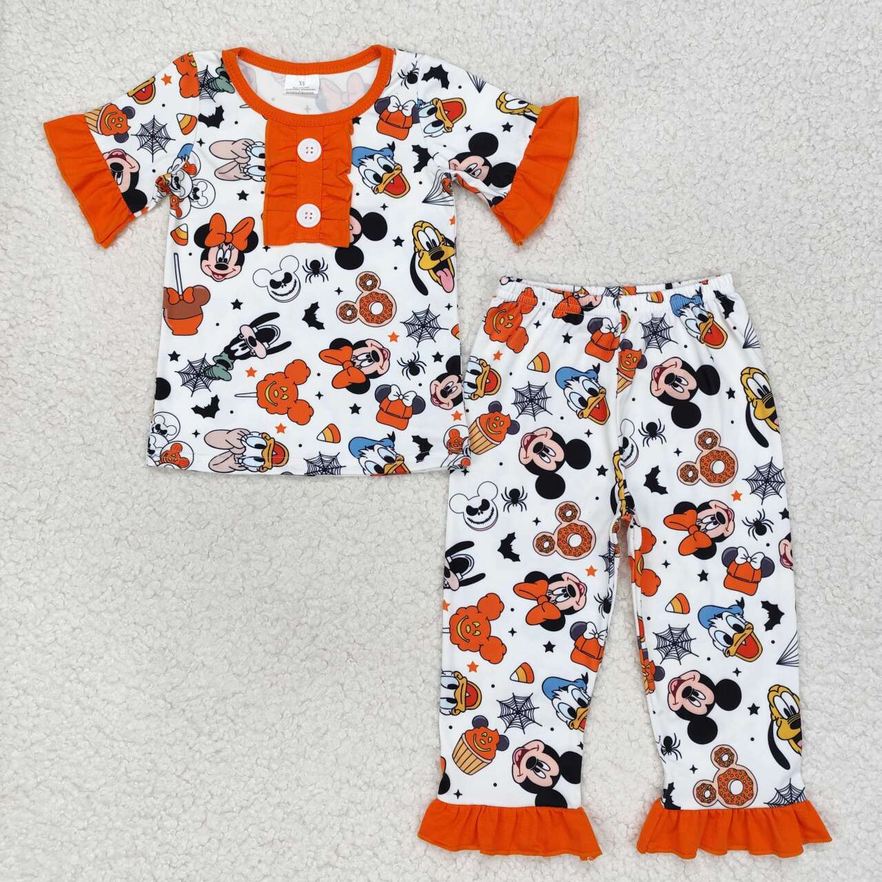 Halloween cartoon M pajamas RTS sibling clothes