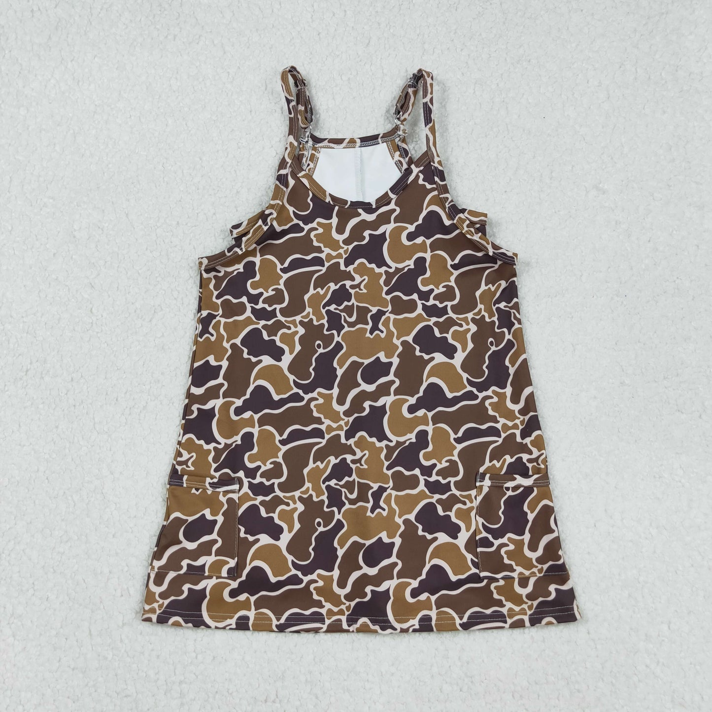 GSD2722 brown camo skorts girls dress