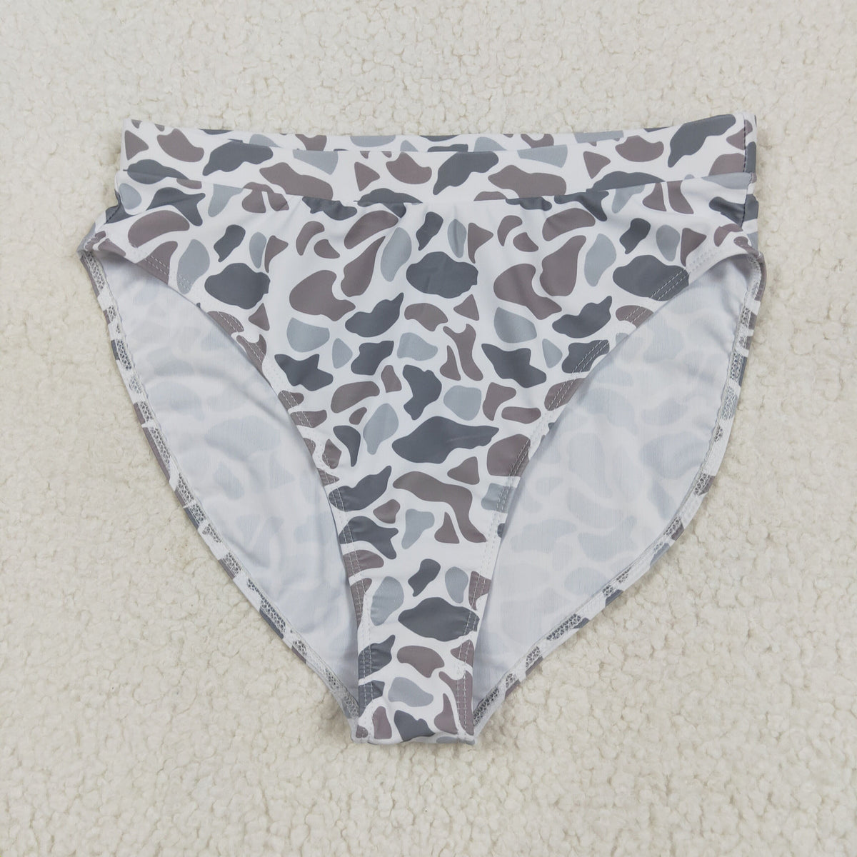 S0557 hunting grey camo adult woman swimsuits shorts