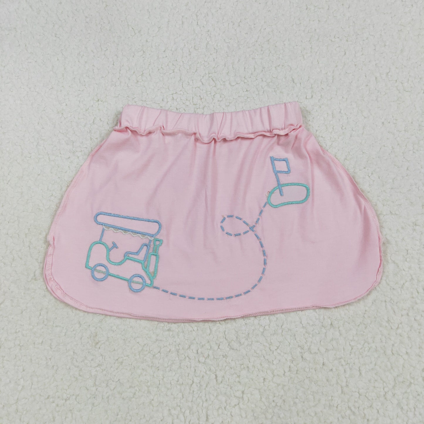 GLK0071 embroidery golf pink girls skirt