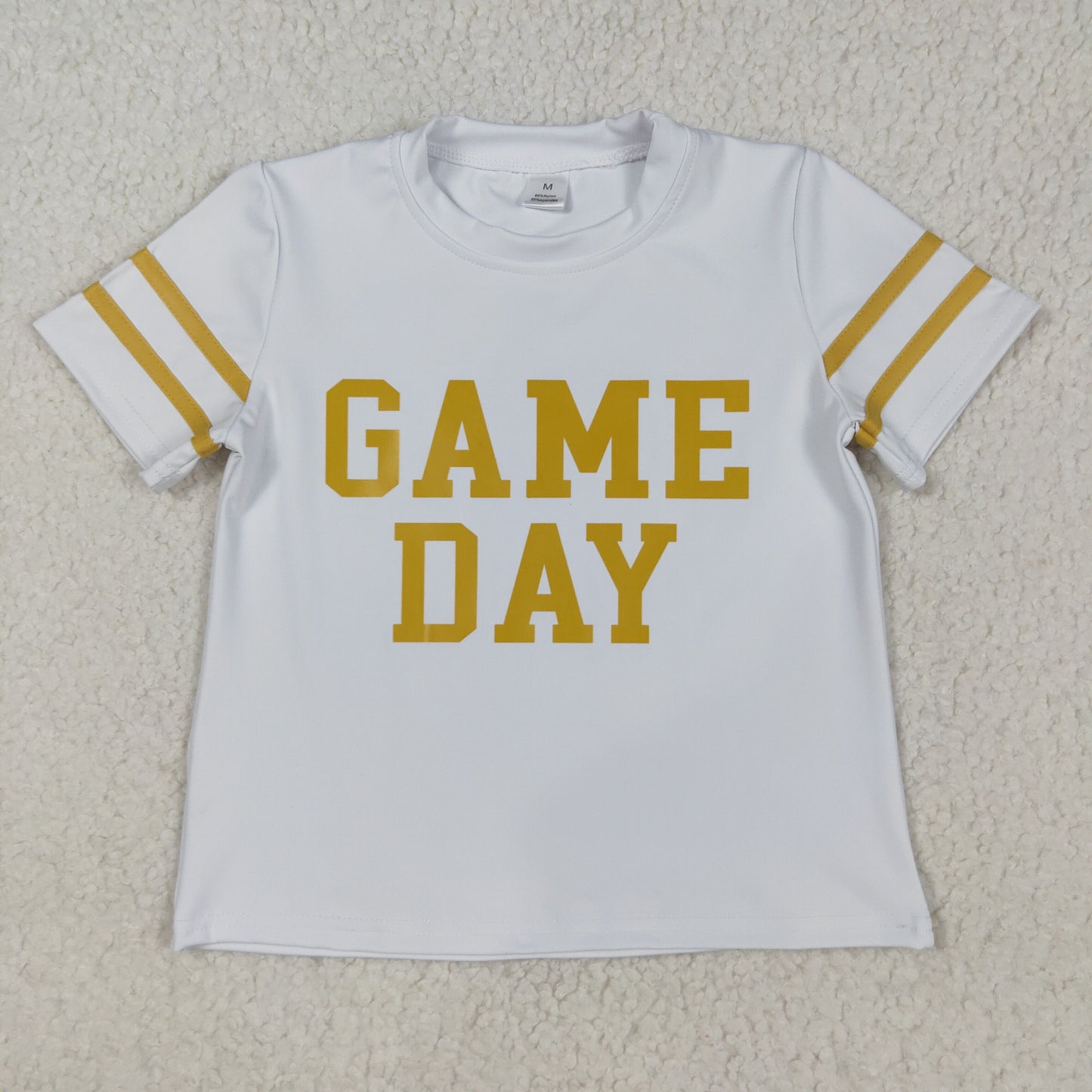 yoga screen print game day top RTS Sibling Clothes