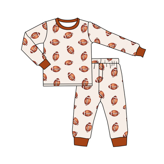 custom S football long sleeve pants boys pajamas