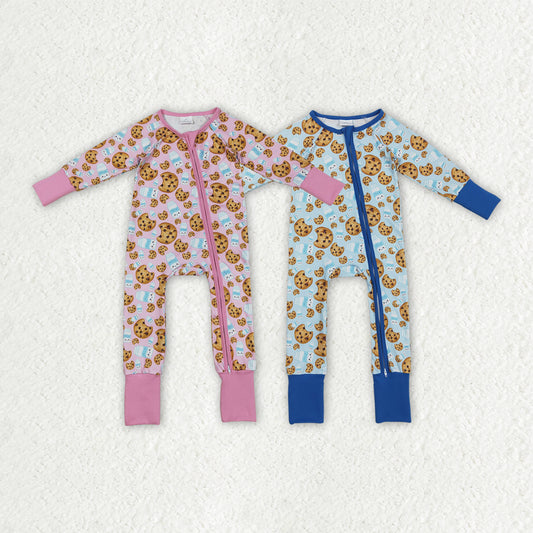 Christmas cookie milk romper RTS sibling clothes