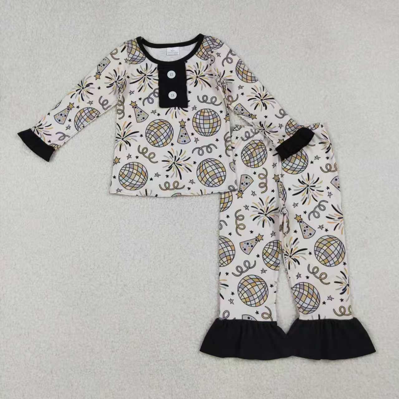 happy new year light firework pajamas RTS Sibling Clothes