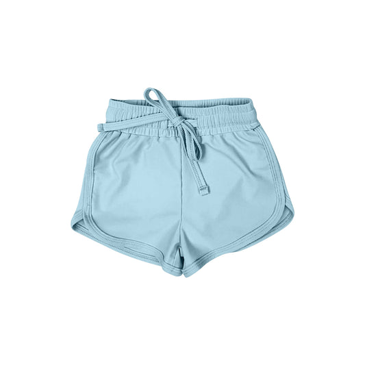 custom moq 3 light blue girls shorts