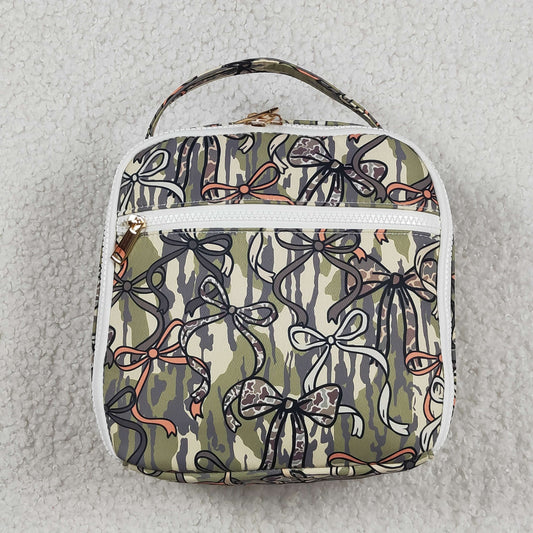 BA0393 Camo Bows Lunchbox Lunch Bag