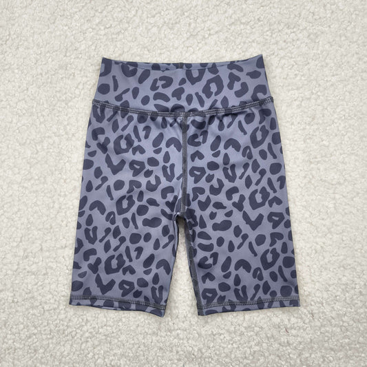SS0539 yoga black leoaprd girls shorts