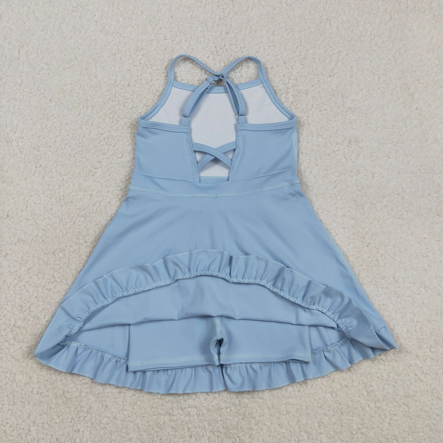 S0713 Yoga Blue Skorts Girls Dress