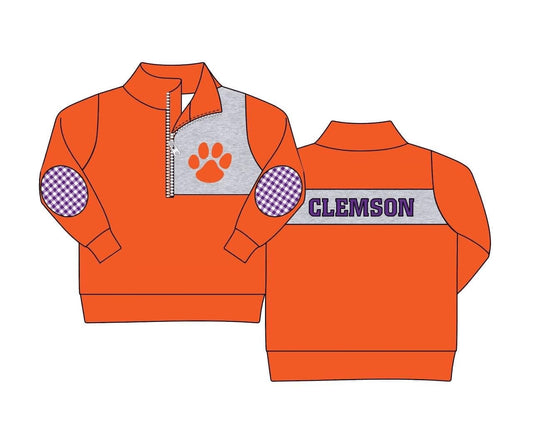 custom S 8.25 Orange kids pullover