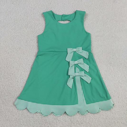GSD3029 Yoga Green Sleeveless Girls Dress