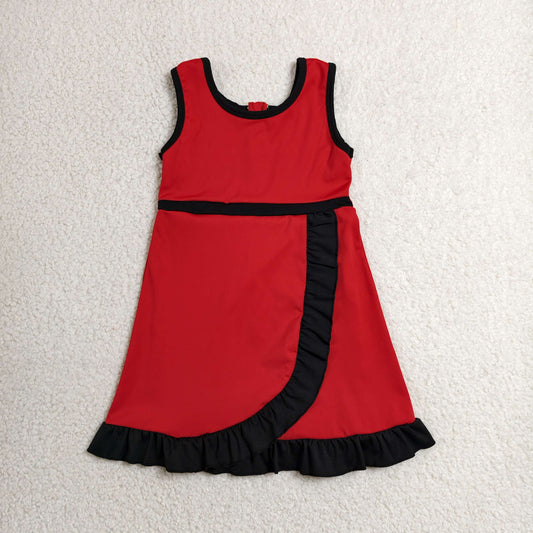 GSD4146 Yoga Red Skorts Girls Dress