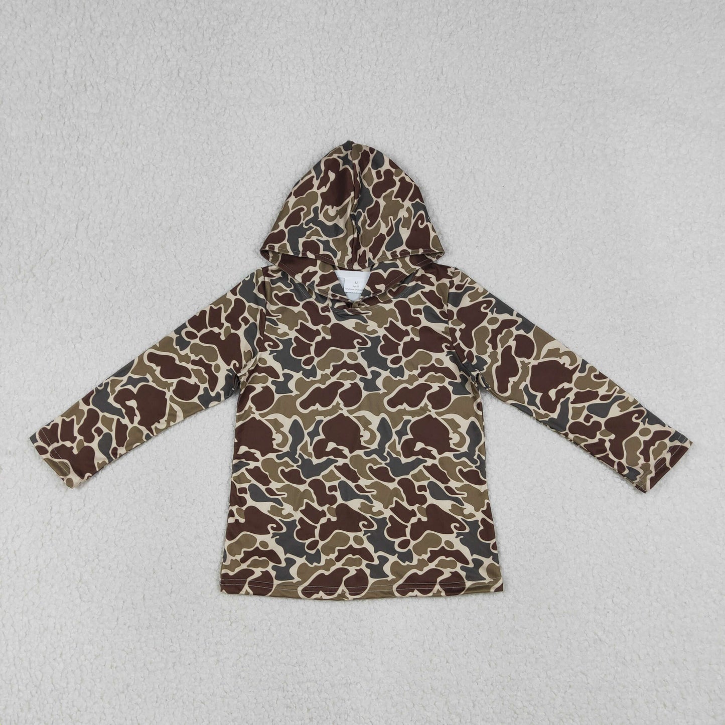 BT1650 Hunting Camo Hoodie Long Sleeve Boys Top