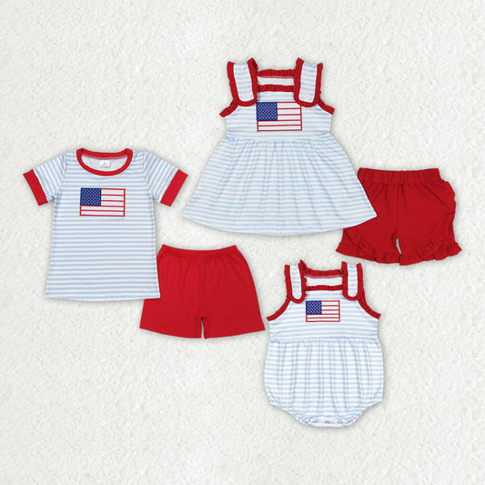 embroidery flag RTS sibling clothes