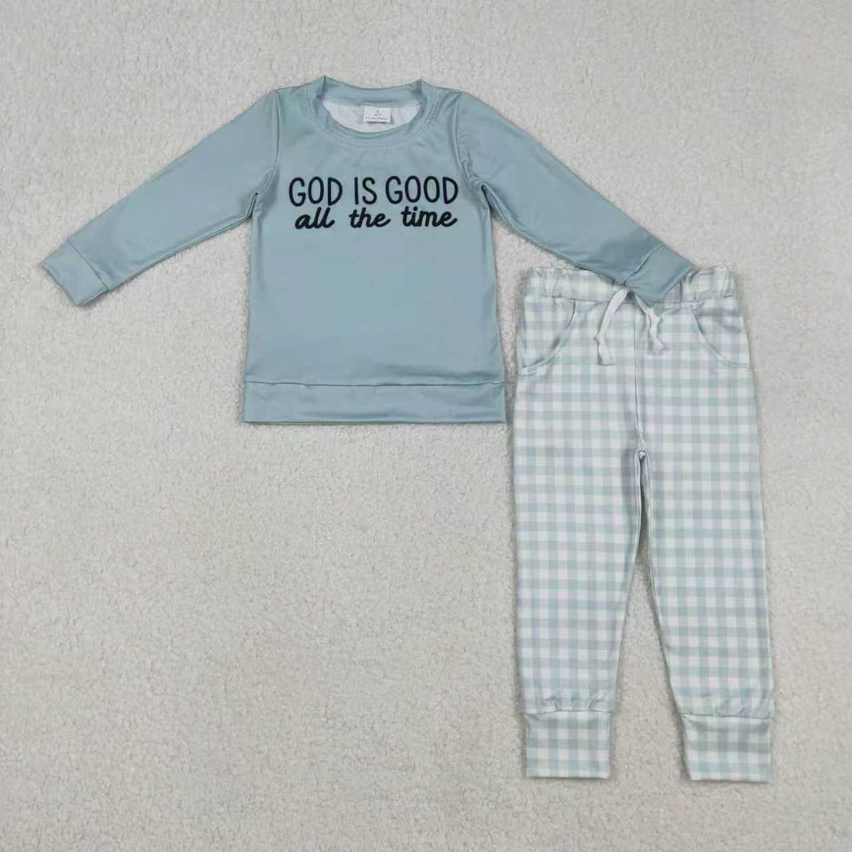 God Is Good Blue/Pink Set Sibling Clothes RTS