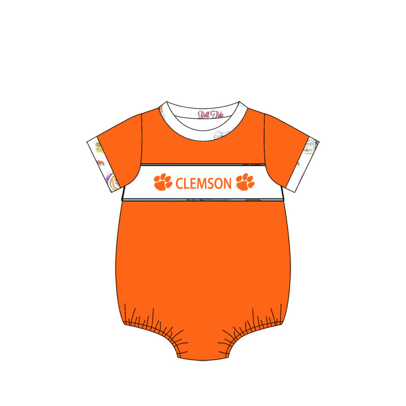 Custom Moq 3 Football Item Clemson Orange Paw Sibling Clothes