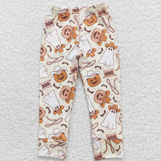 P0166 Halloween Pumpkin BOO Kids Pants