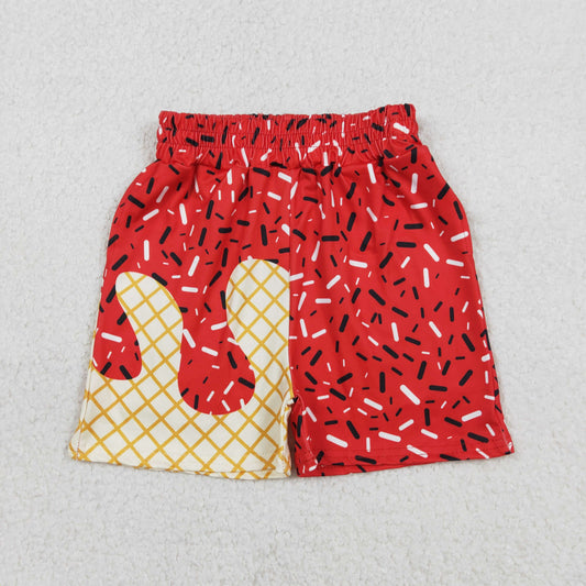SS0776 sprinkles red sprinkles Summer boys shorts