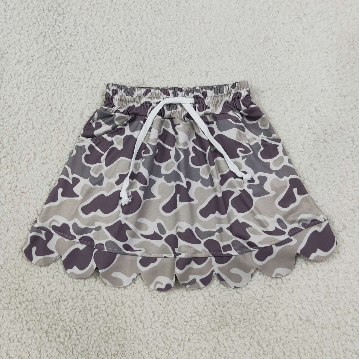 GLK0297 Scallop Hunting Camo Skorts Girls Skirt