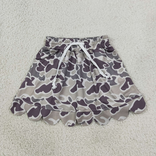GLK0297 Scallop Hunting Camo Skorts Girls Skirt
