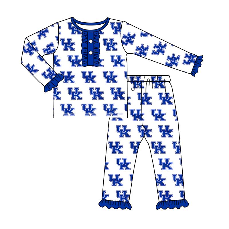 custom S team u long sleeve pants girls pajamas
