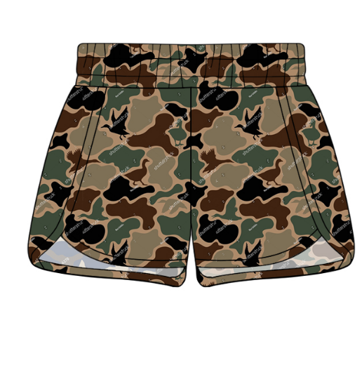 custom style brown camo adult shorts