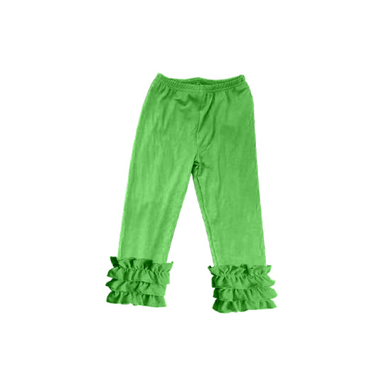 Custom Lime green ruffles girls pants