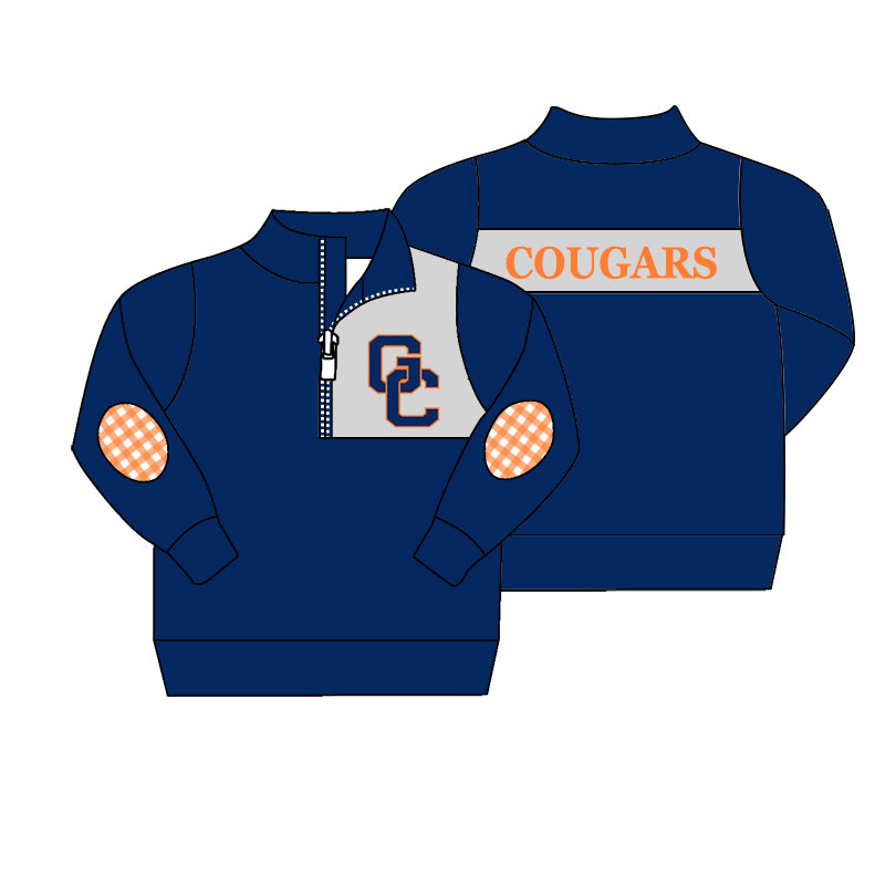 8.2 Custom Team 02 navy long sleeve kids top