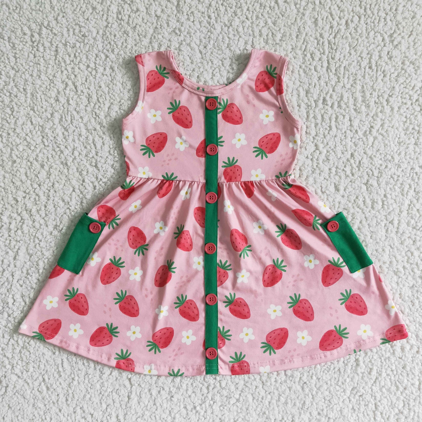 GSD0037 Strawberry Summer Girls Dress