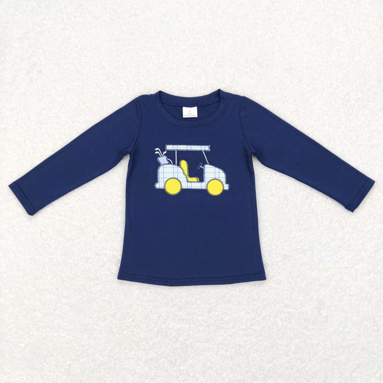 BT0388 Golf navy long sleeve boys top