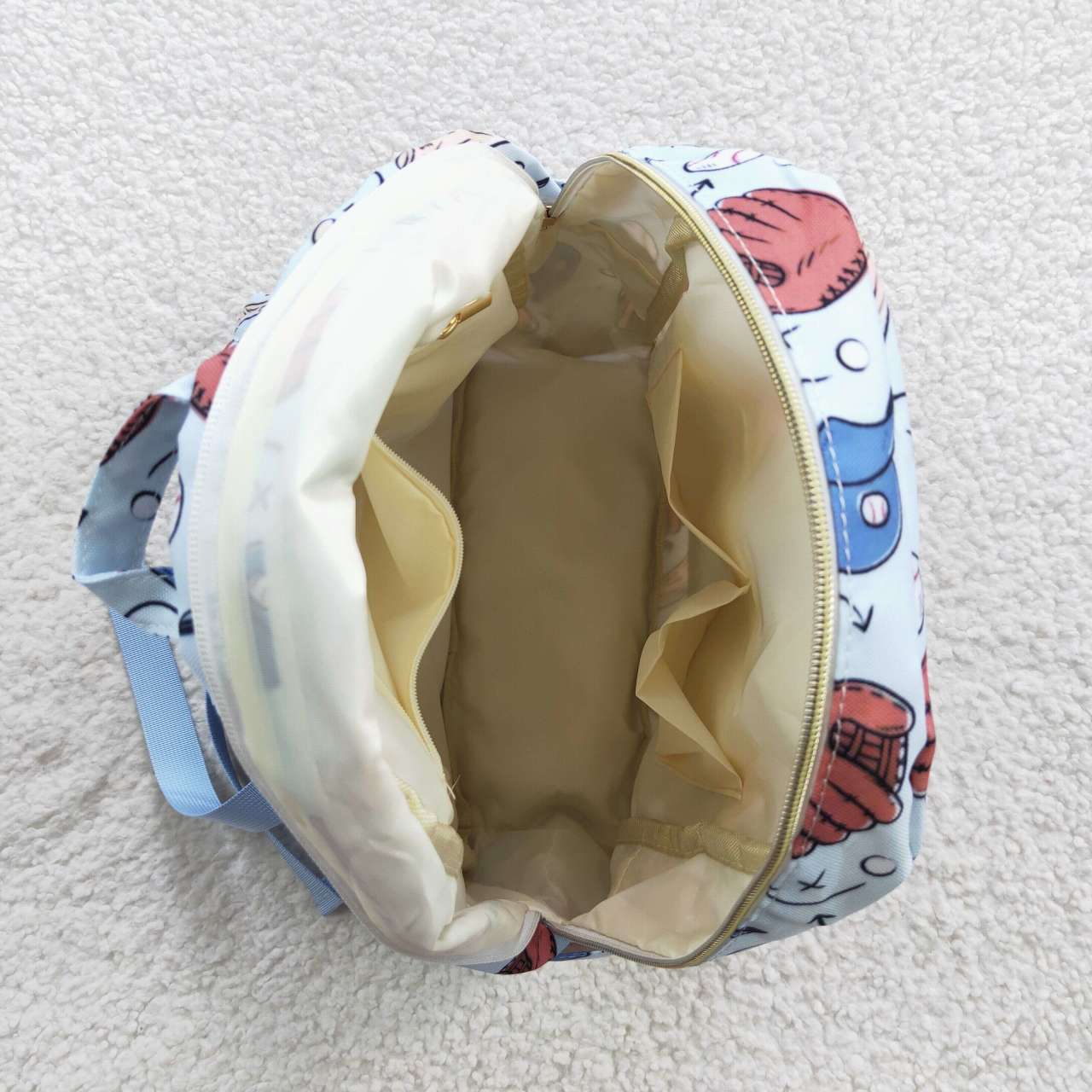 BA0075 Baseball glove blue kids bag