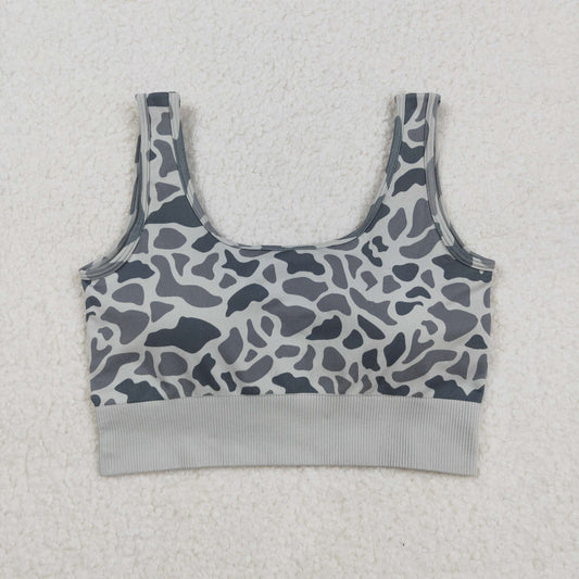 GT1188 grey camo adult women top
