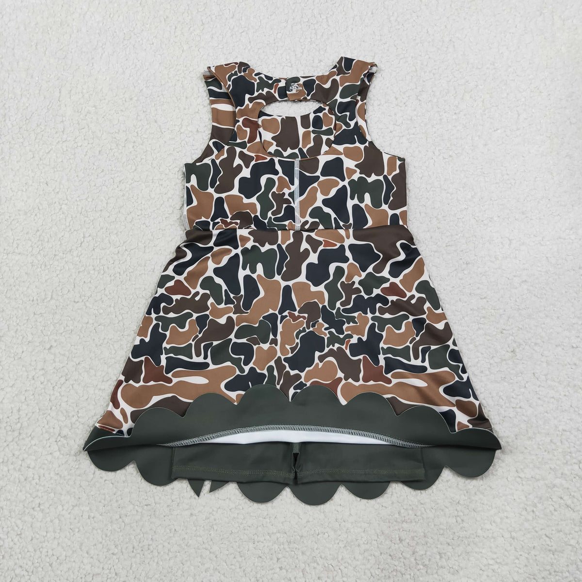 preorder Samples GSD4229 Yoga Camo Bows Skorts Sleeveless Girls Set