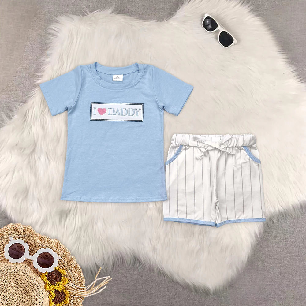 Embroidery i love daddy RTS Sibling Clothes