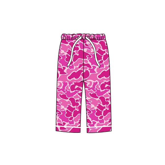 custom Hot pink leopard adult milk silk pants