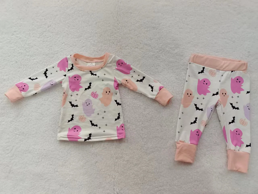 custom S 8.15 Halloween long sleeve pants girls pajamas