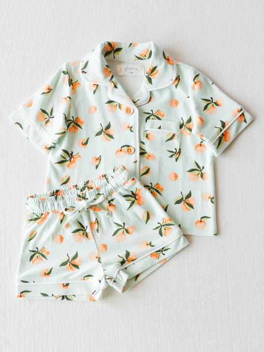 custom fruit short sleeve shorts milk silk pajamas (moq 3) tat 6-8 weeks