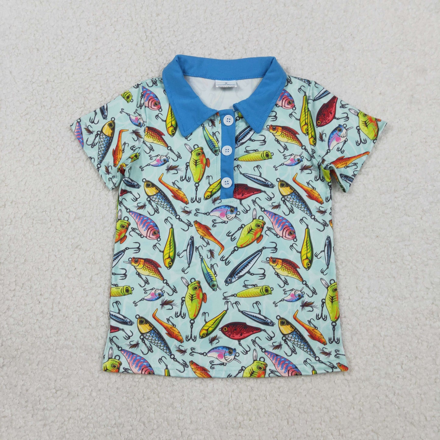 BT1661 Fishing Short Sleeve Boys Top