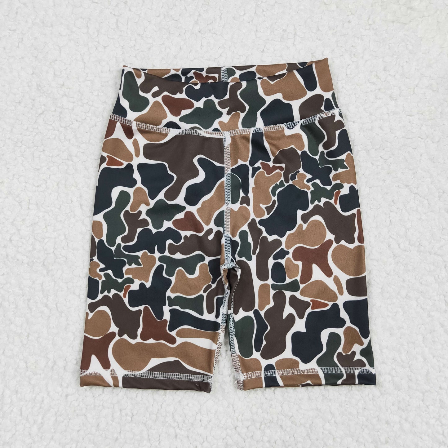 SS0534 yoga brown camo boys shorts