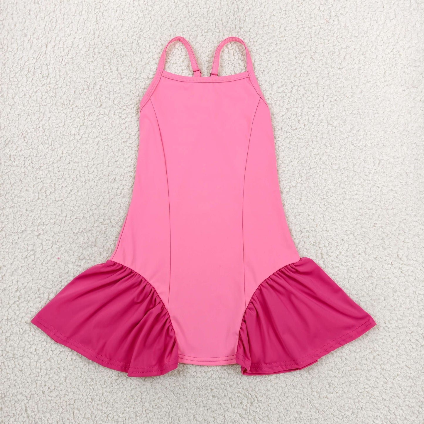 GSD3688 Yoga Light Pink Skorts Girls Dress