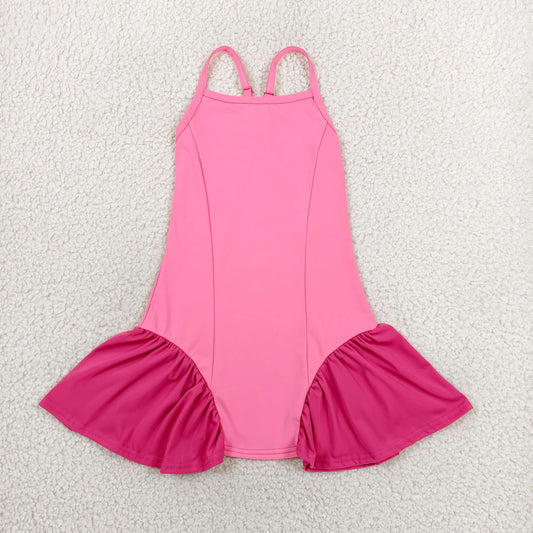 GSD3688 Yoga Light Pink Skorts Girls Dress