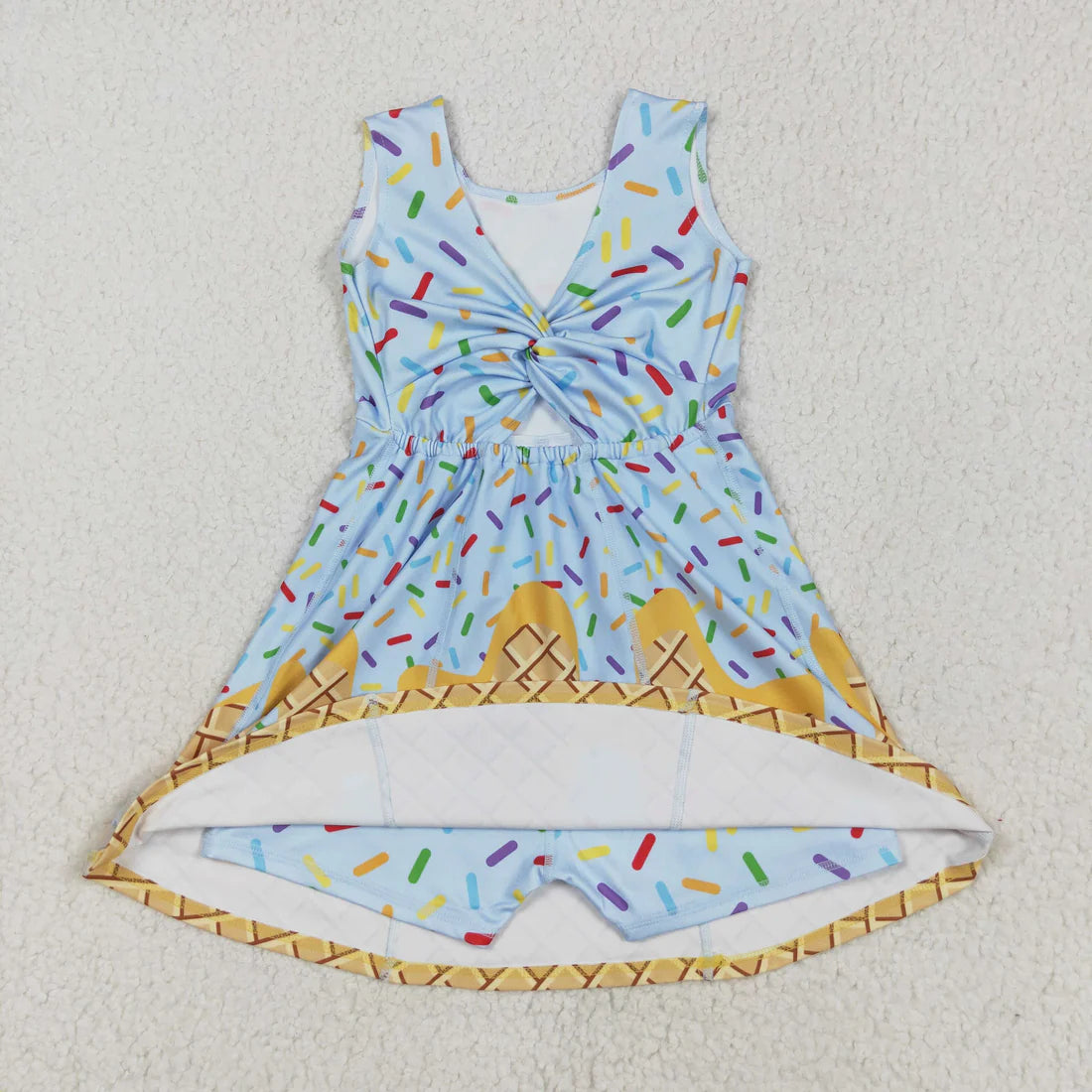 Summer ice yoga girls skorts dress RTS Sibling Clothes