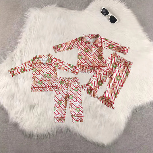 Christmas Santa deer pajamas RTS sibling clothes