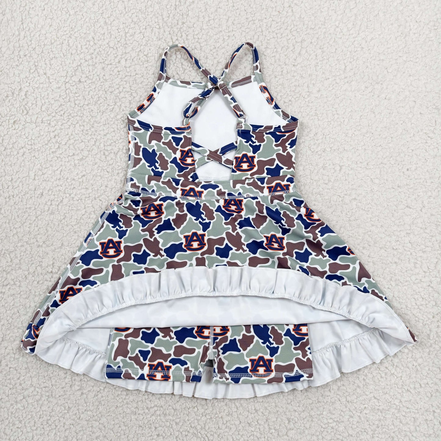 GSD3588 Yoga Item Camo Sleeveless Skorts Girls Dress