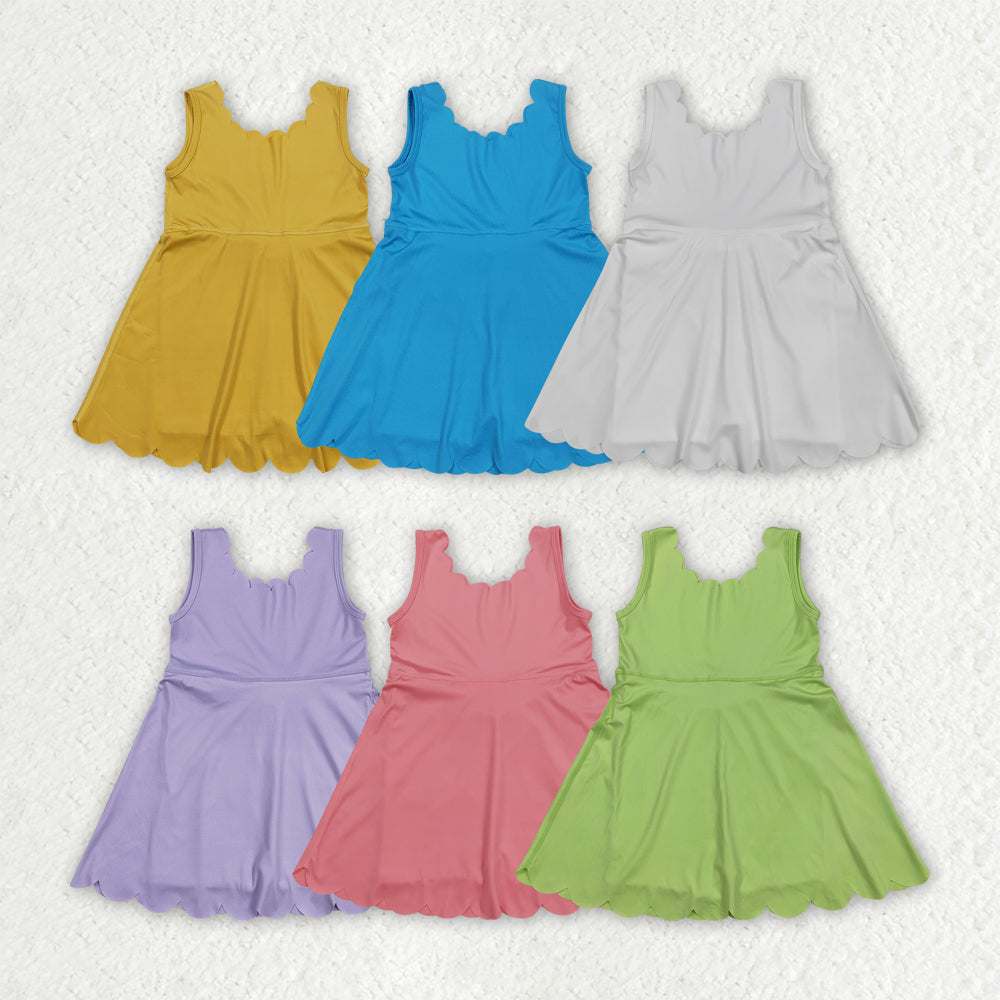 solid color yoga girls skorts dress RTS Sibling Clothes