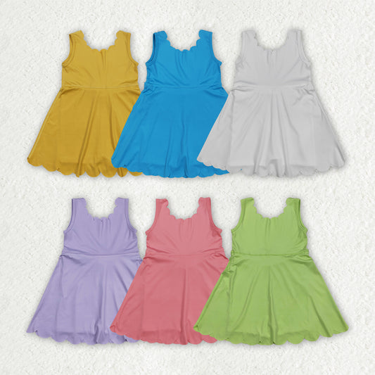solid color yoga girls skorts dress RTS Sibling Clothes