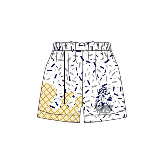 Cutom Moq 3 football team horse boys shorts